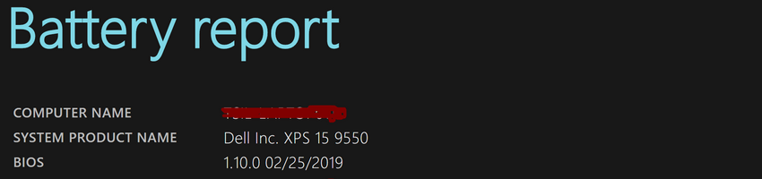 Check laptop battery health on Windows 10